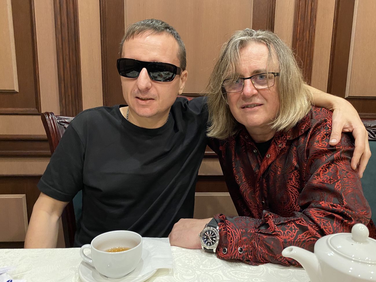 Легендарный поэт песенник Александр Шаганов с Виктором Тартановым