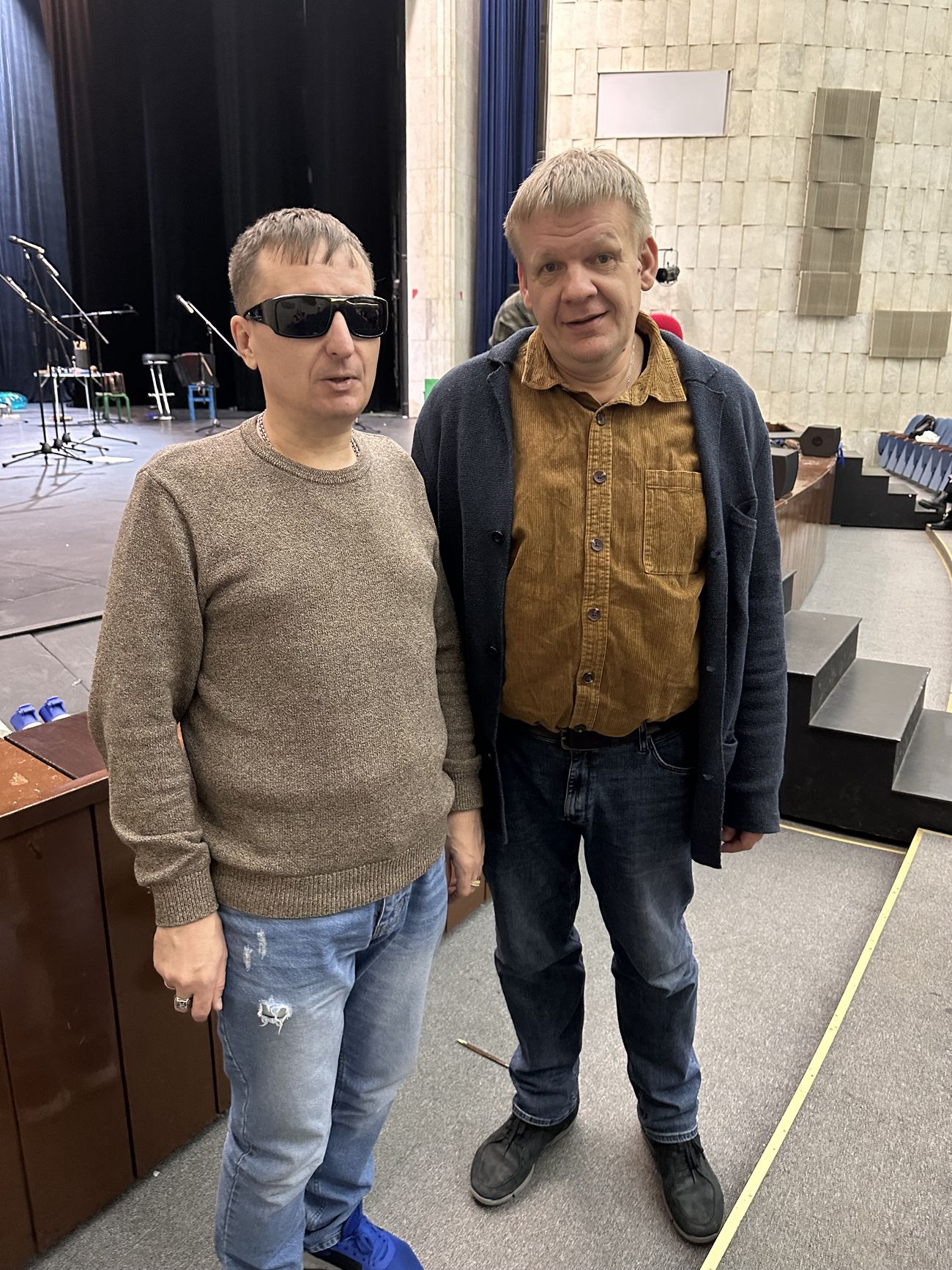Андрей Афонин режиссер Интегрированного, инклюзивного театра-студии «Круг II»  и Виктор Тартанов