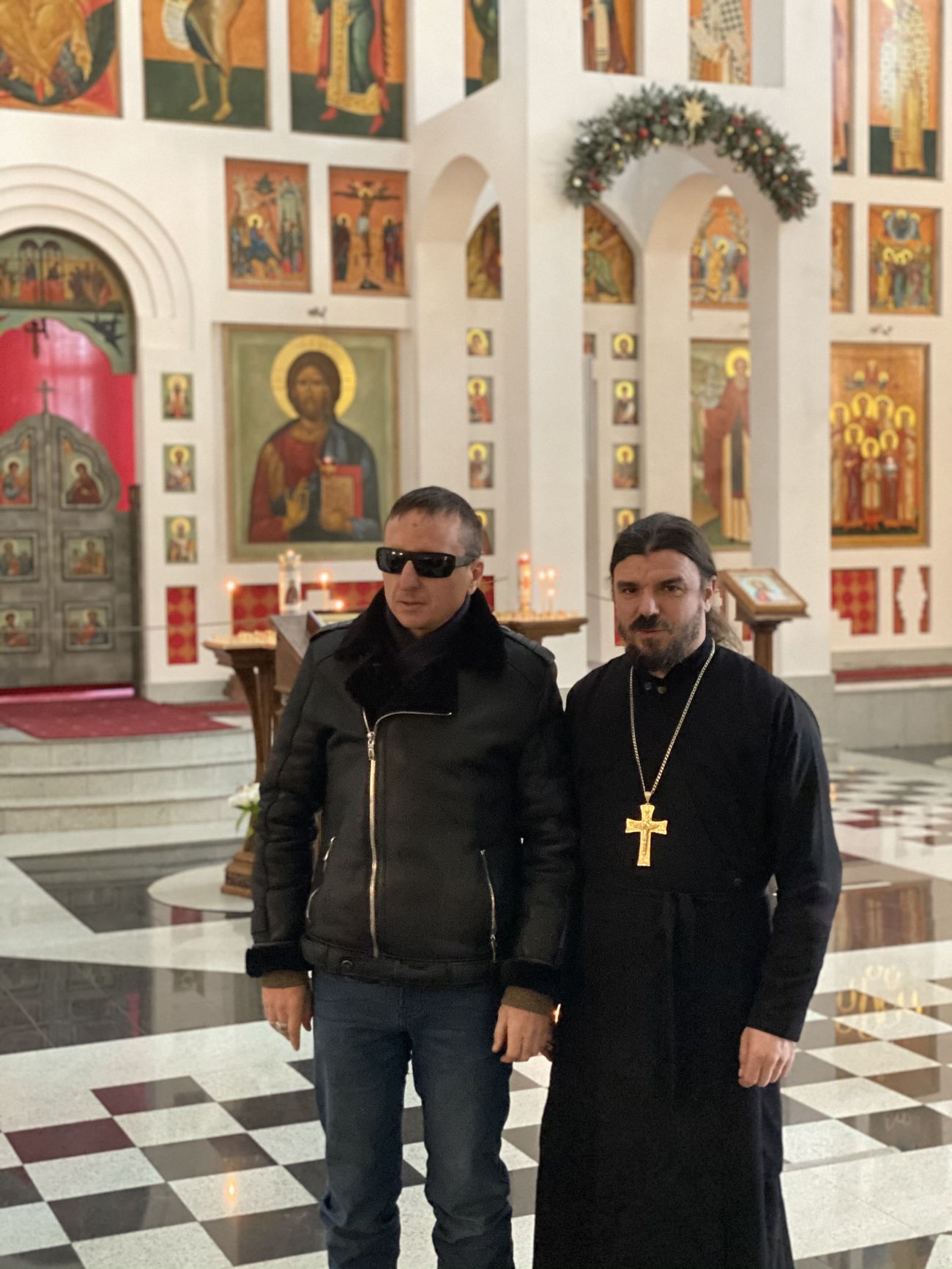 Василий Биксей настоятель Храма прп. Сергия Радонежского на Ходынском поле и Виктор Тартанов